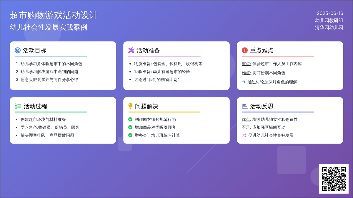 中班社会快乐超市教案反思