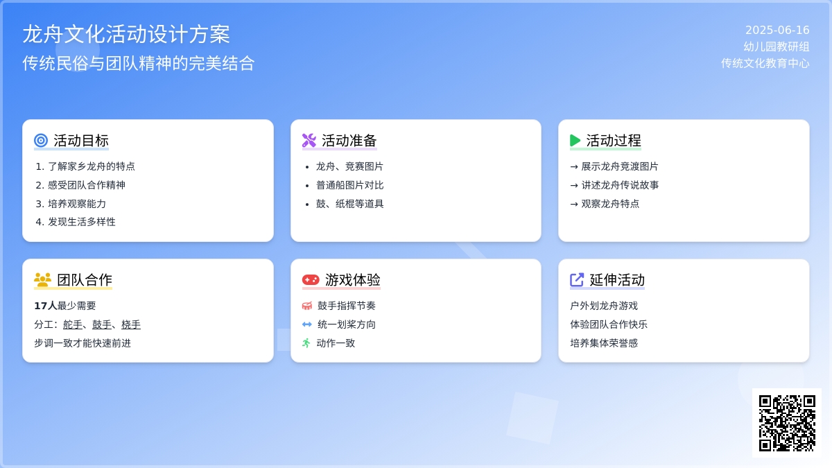 中班社会家乡的龙舟教案