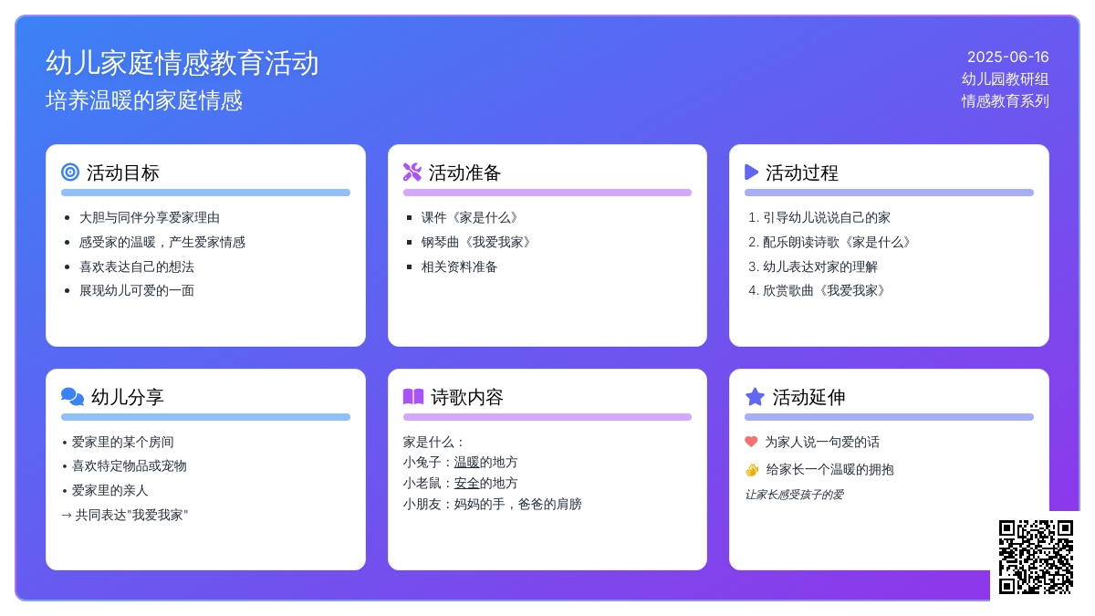 中班社会活动我爱我家教案反思