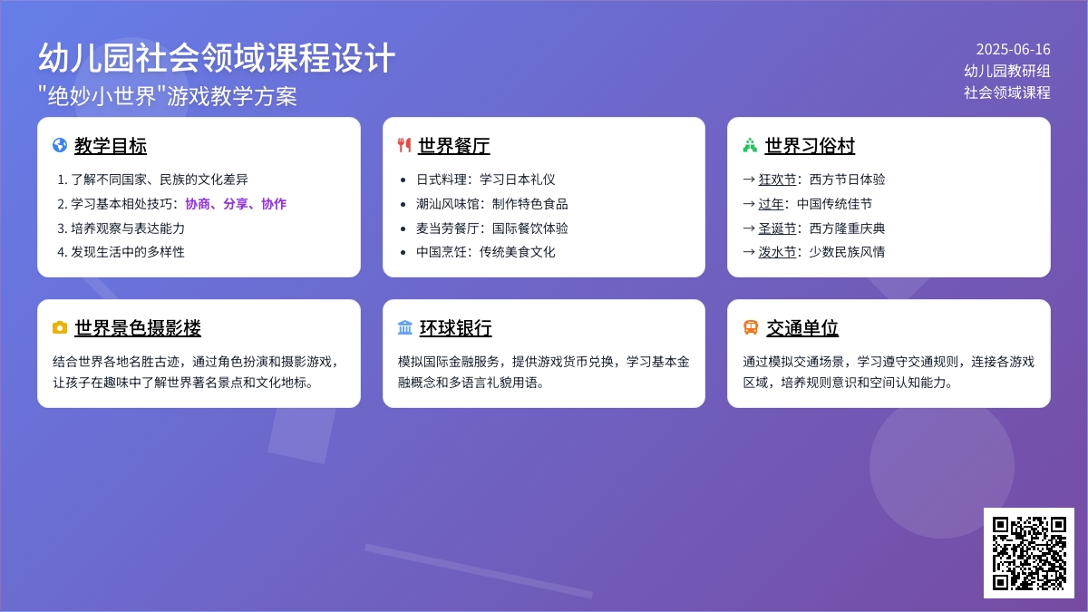 中班社会活动绝妙小世界教案反思