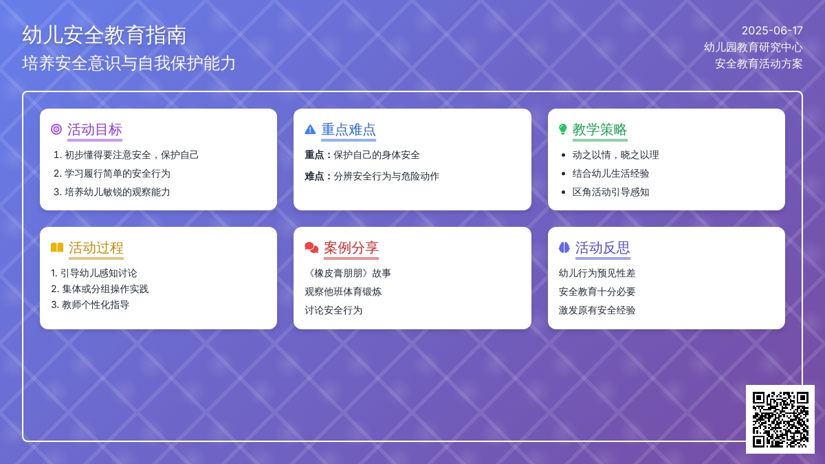 中班社会活动如何保护自己教案反思