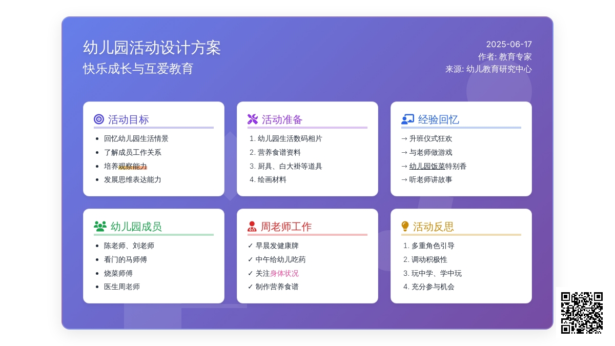 中班社会活动幼儿园是我家教案反思