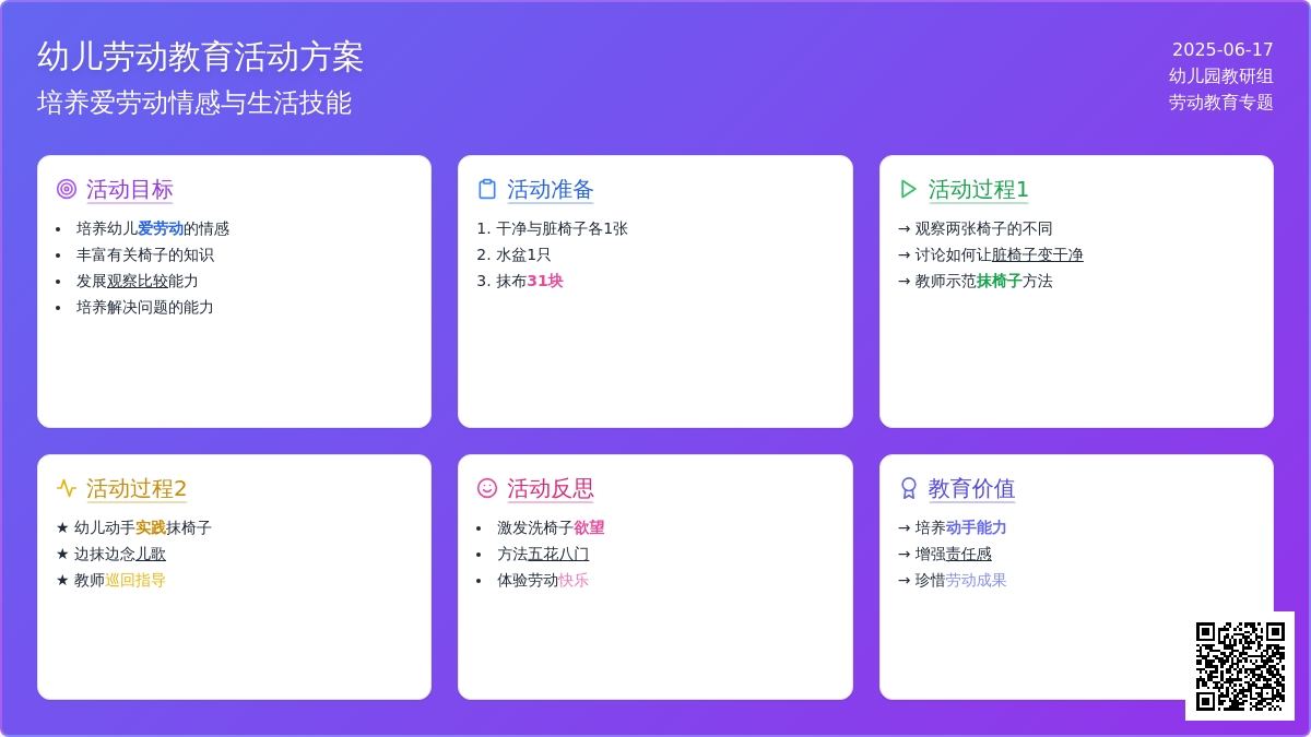 中班社会活动我把小椅子抹得真干净教案反思