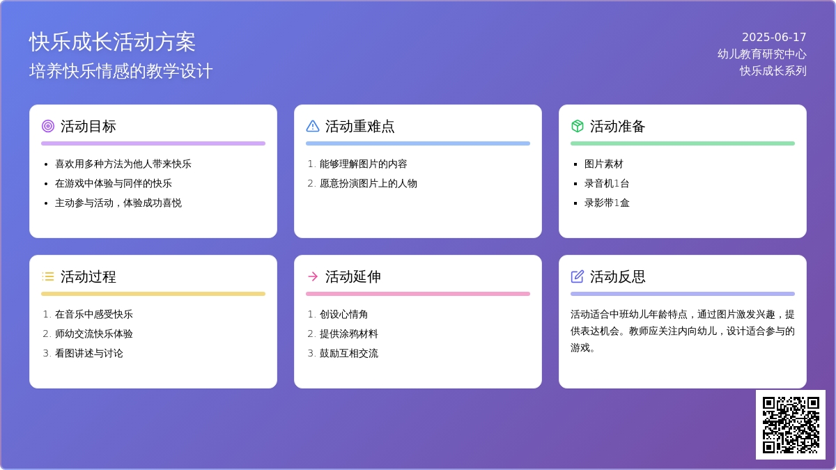 中班社会活动做快乐的孩子教案反思