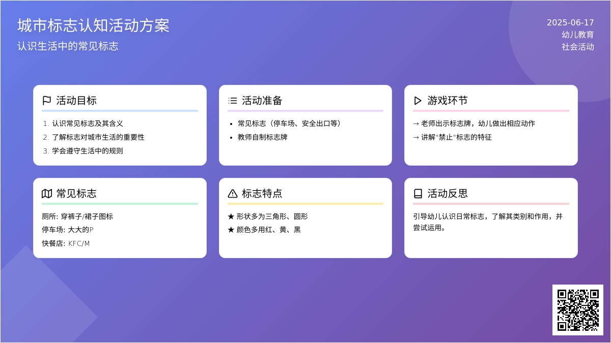 中班社会活动城市里的标志教案反思