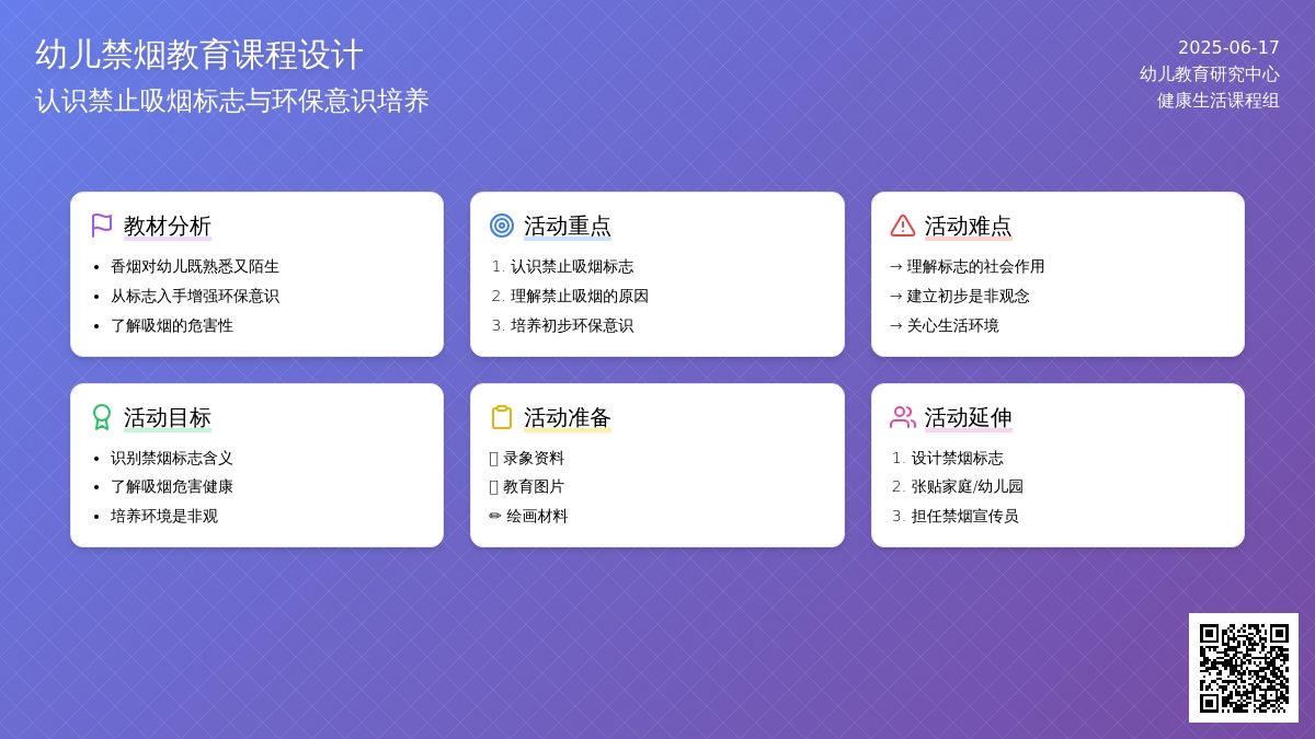 中班社会禁止吸烟教案