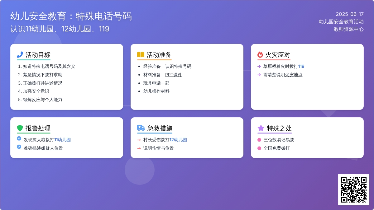 中班社会特殊的电话号码教案反思