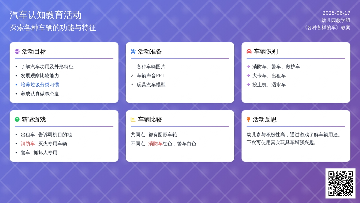 中班社会各种各样的车子教案反思