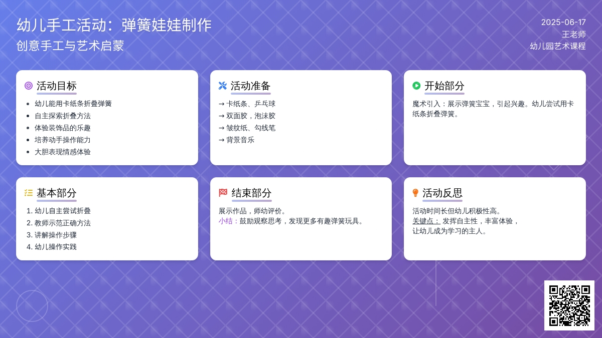 中班美术活动弹簧娃娃教案反思