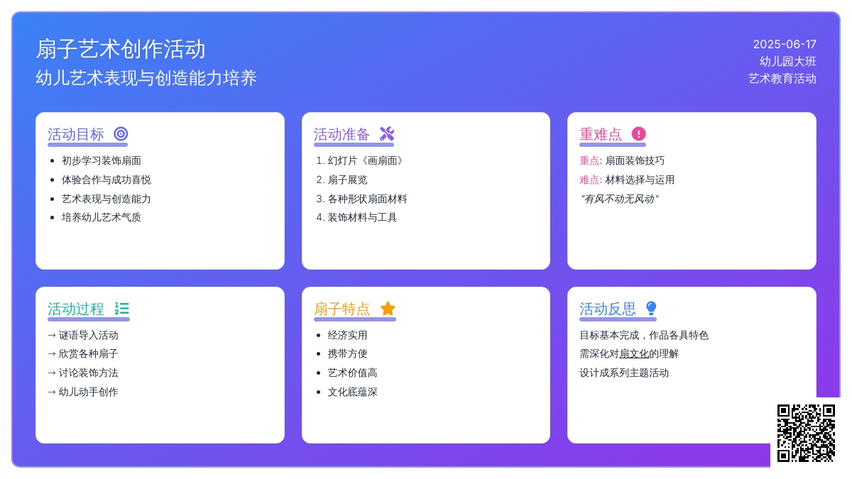 中班美术活动画扇面教案反思