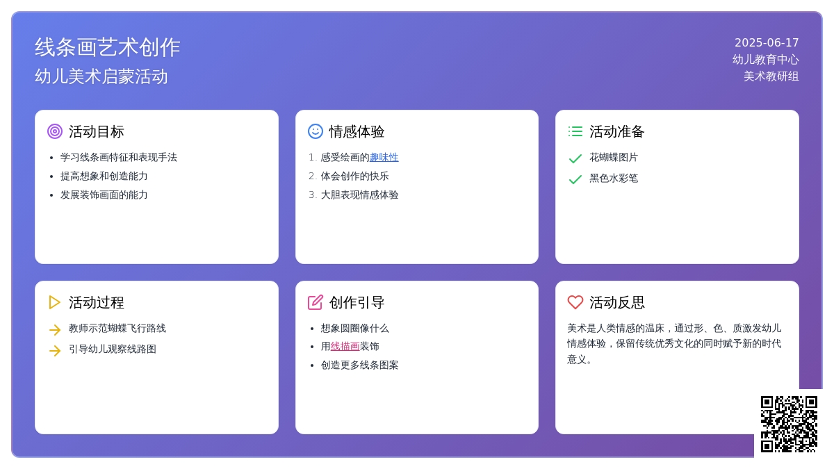 中班美术活动有趣的线条教案反思