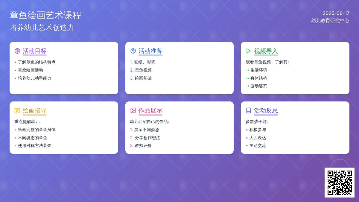 中班美术活动快乐的章鱼教案反思