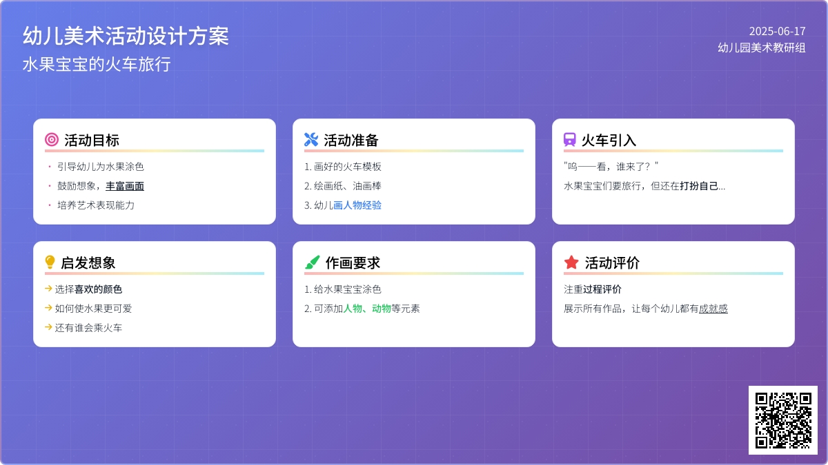 中班美术活动水果列车教案反思
