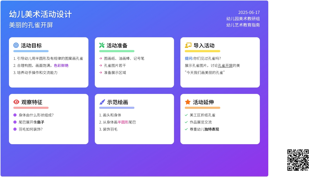 中班美术活动孔雀教案反思