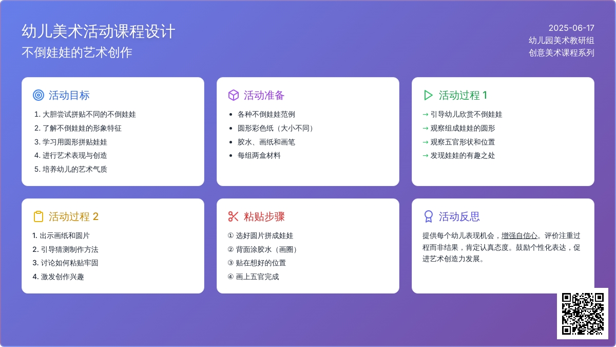 中班美术活动有趣的不倒娃娃教案反思