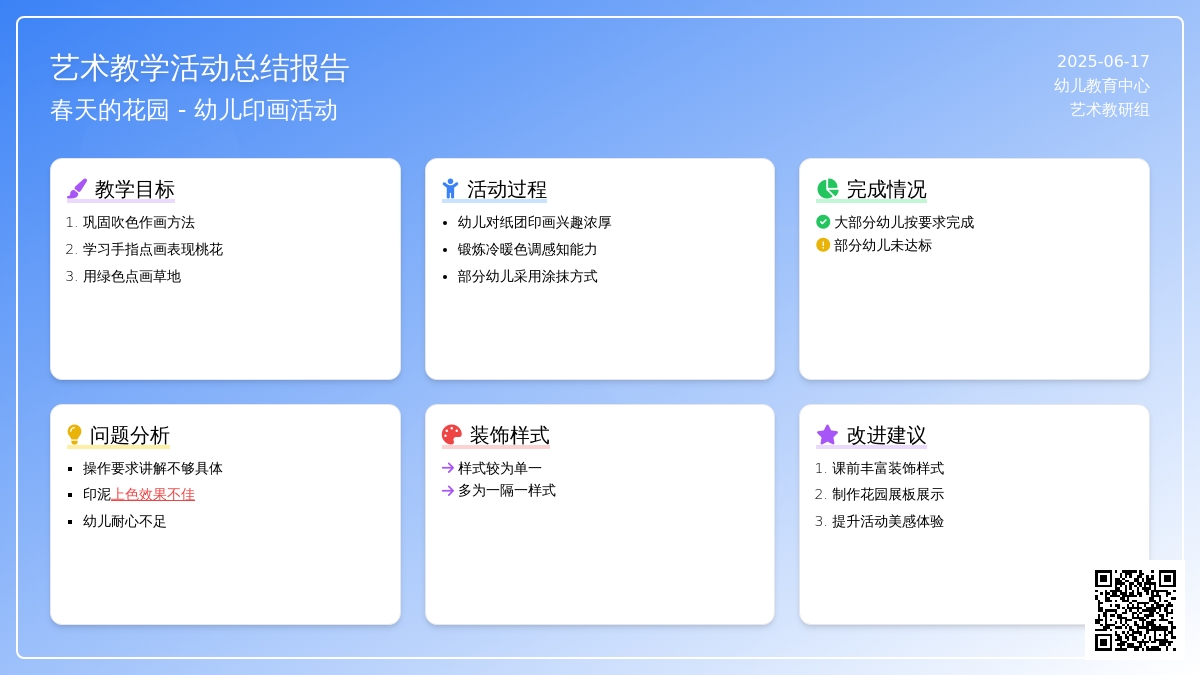 中班创意美术桃花园教案反思