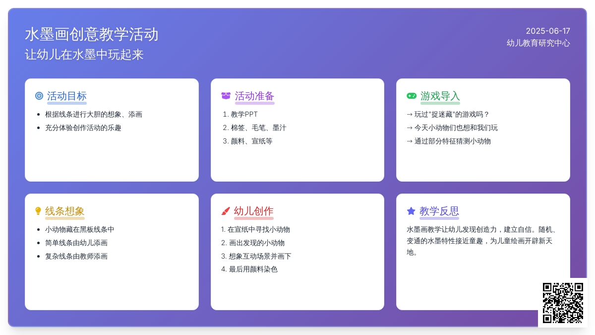 中班美术活动水墨畅想教案反思