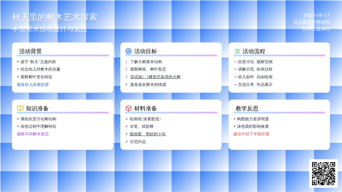 中班美术活动树林教案反思