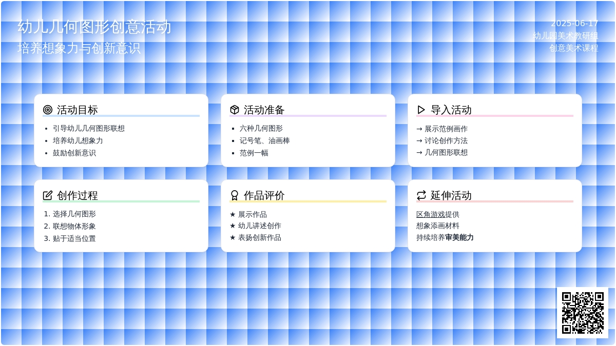 大班美工会变的几何图形教案反思