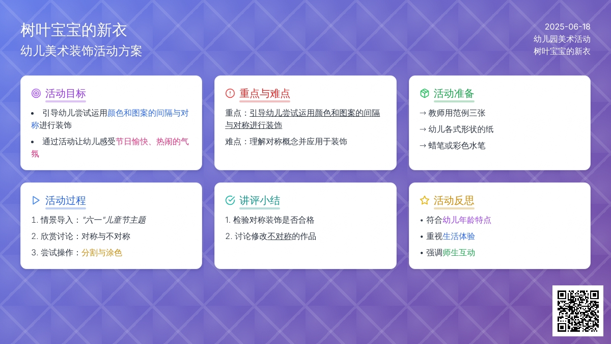 中班美术树叶孩子的新衣教案反思