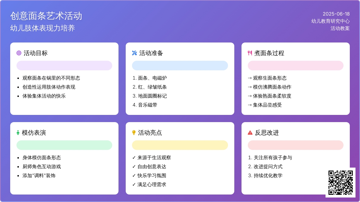 中班美术活动面条的舞蹈教案反思