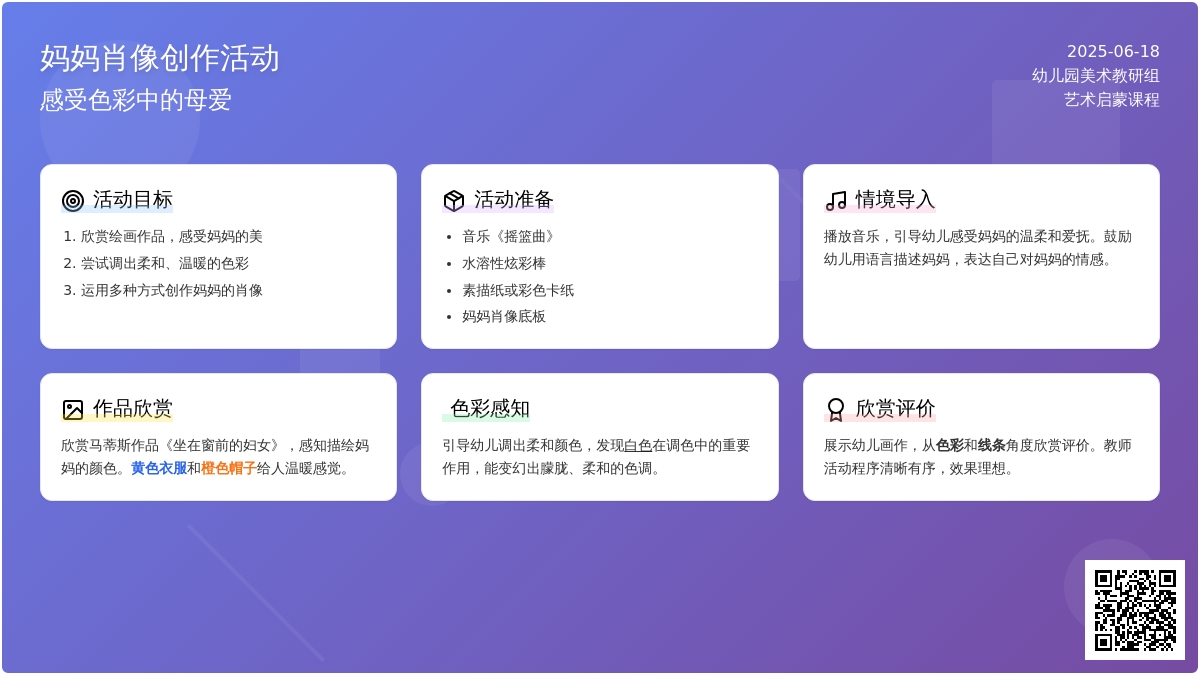 中班美术活动妈妈的温柔（欣赏）教案反思