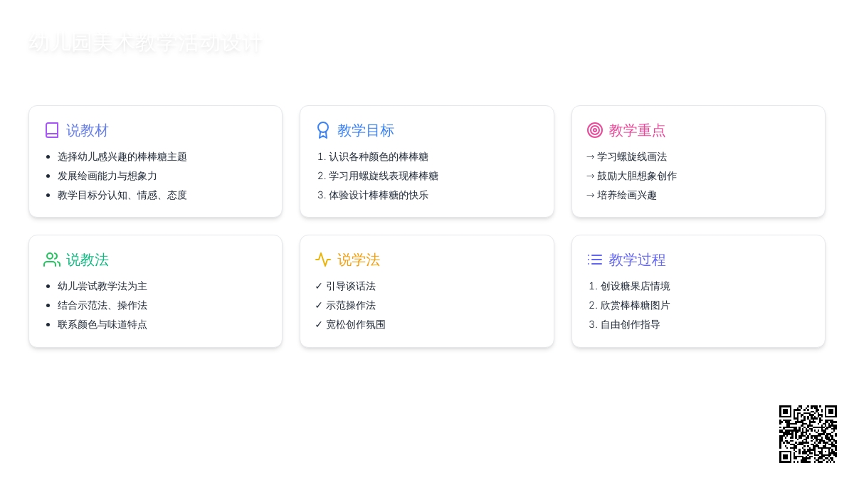 中班美术教育活动好吃的棒棒糖教案反思
