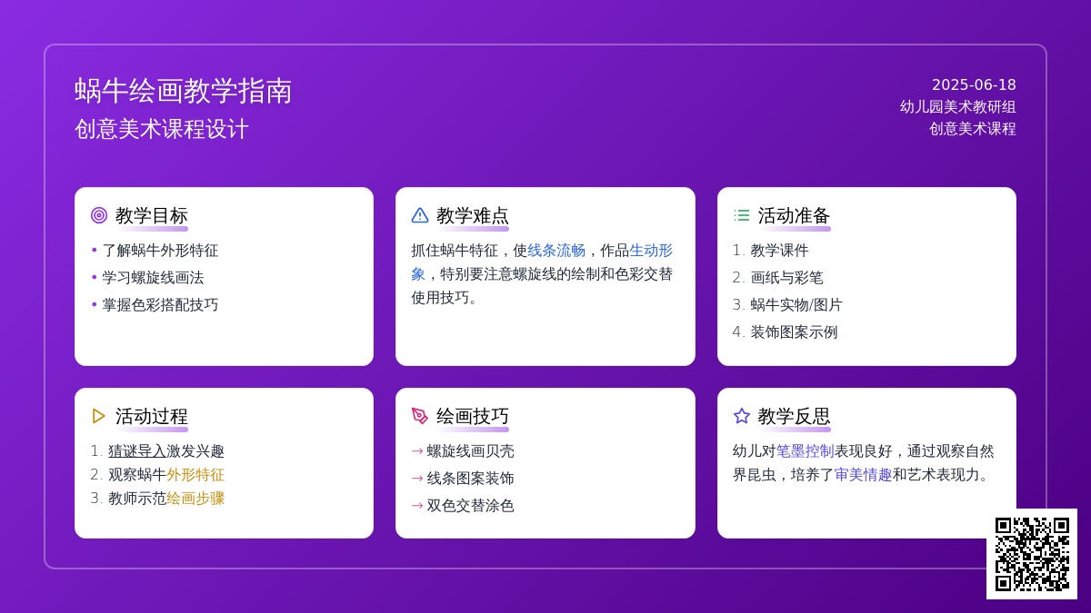 中班幼儿美术蜗牛教案反思