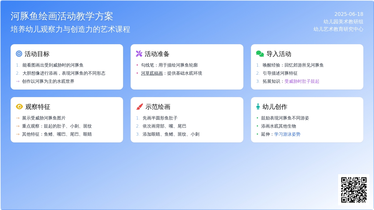 中班生成美术活动画河豚教案