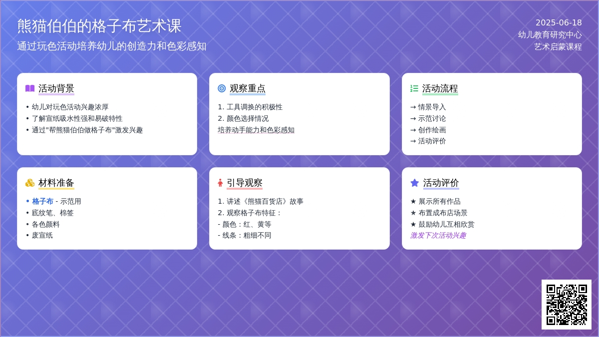 中班美术熊猫布店教案