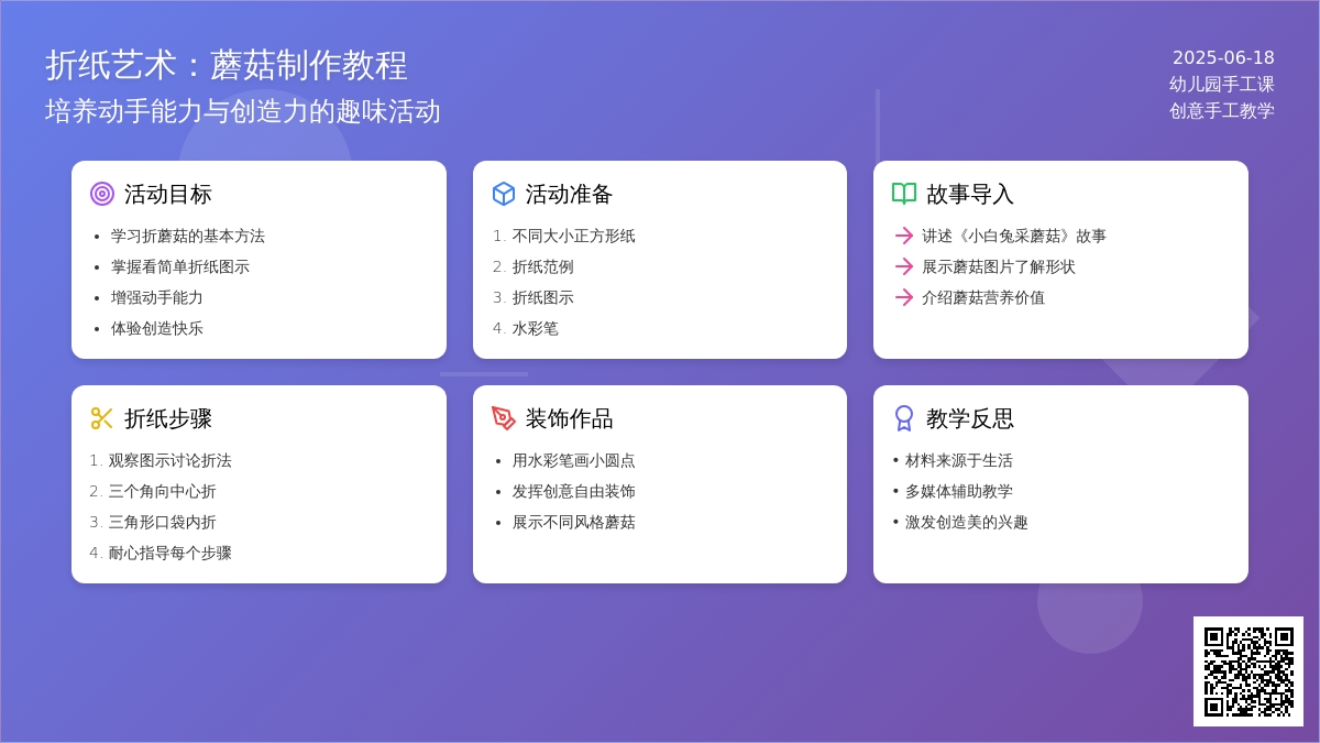 中班折纸蘑菇教案反思