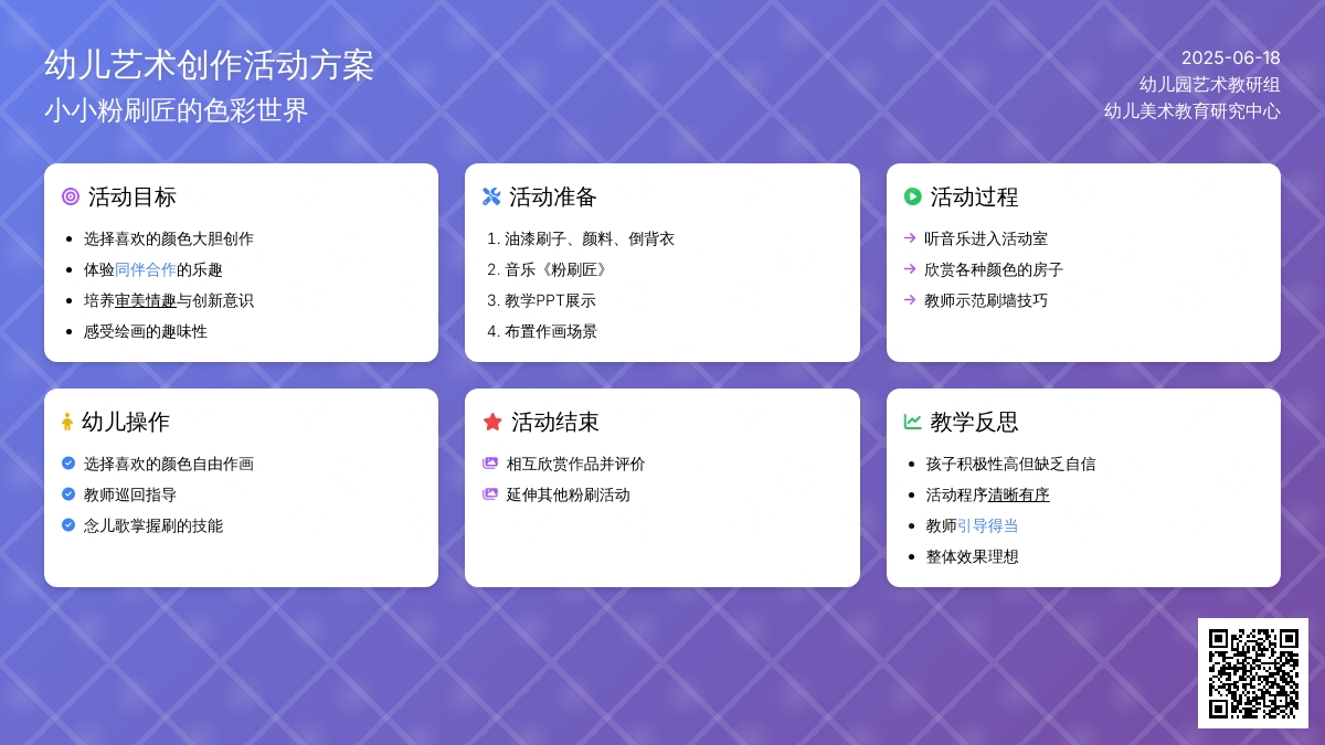 中班美术活动玩色粉刷匠教案反思