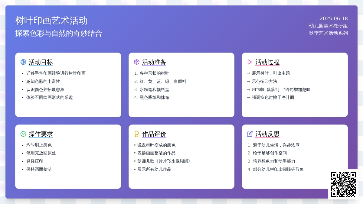中班美术树叶印画教案反思