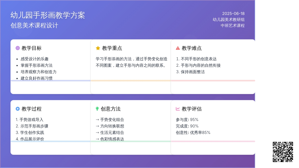 中班美术哦手教案反思