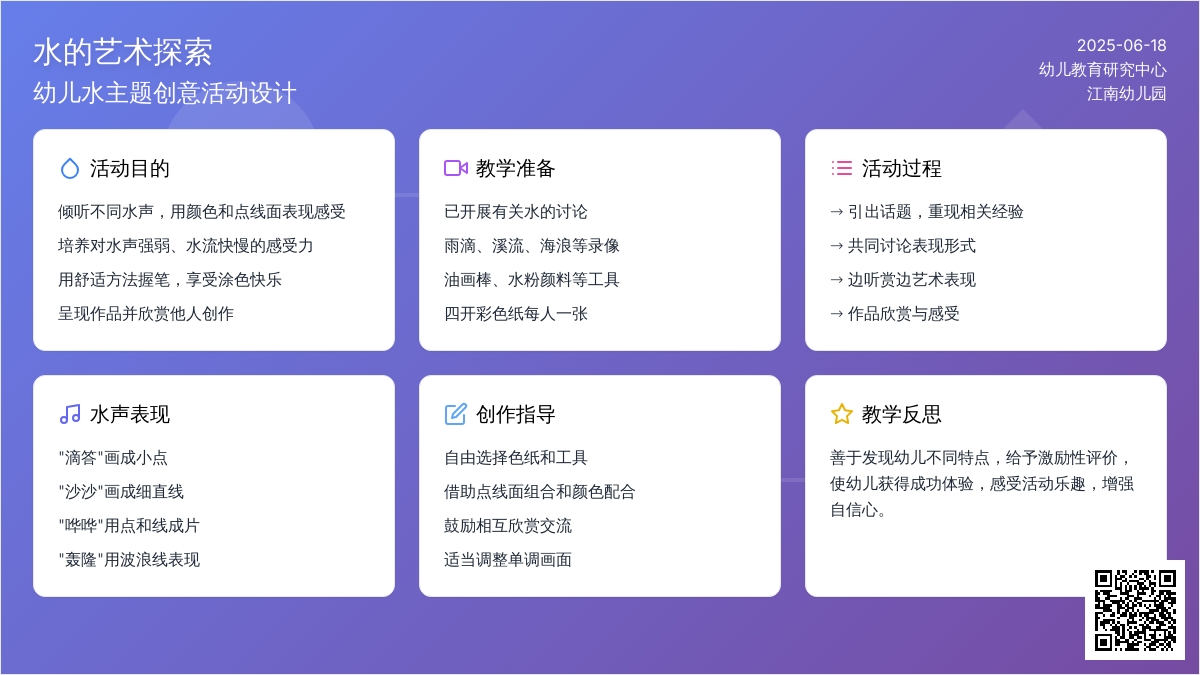 中班美术优秀水声教案反思
