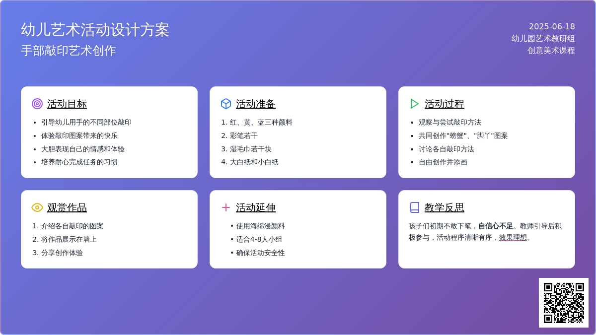 中班美术小手变什么教案反思