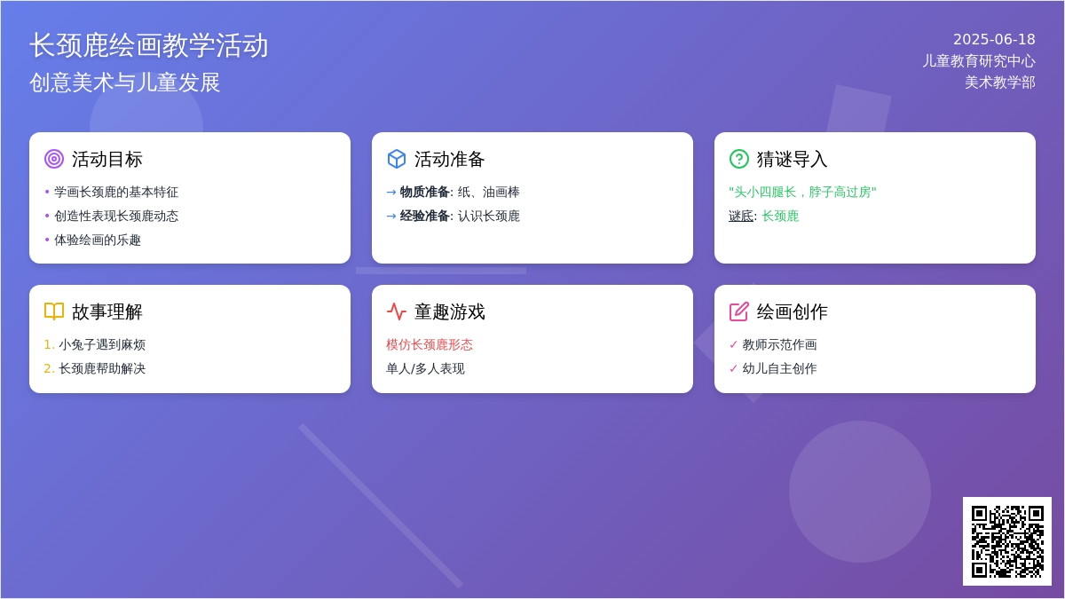 中班美术可爱的长颈鹿教案反思