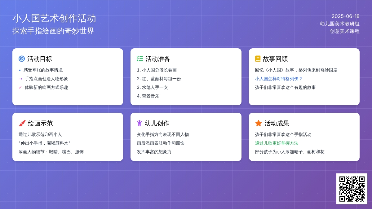 中班美术公开课小人国教案反思
