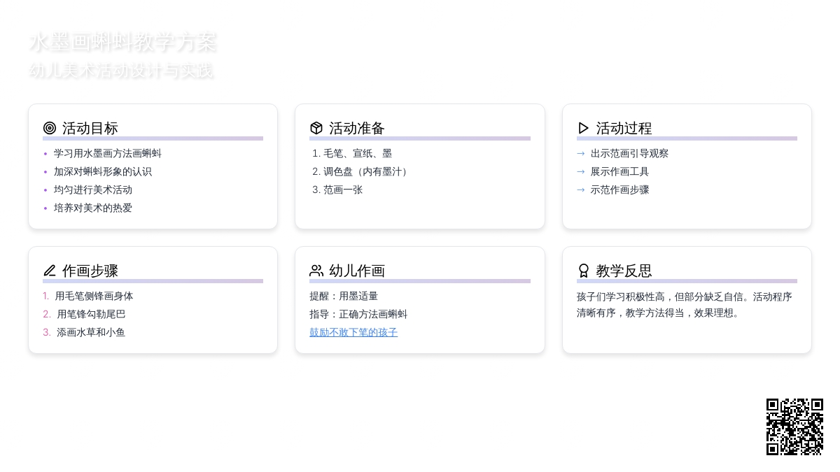 中班美术公开课小蝌蚪教案反思