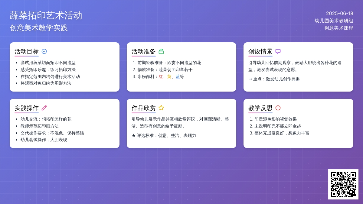 中班美工蔬菜印章画教案反思