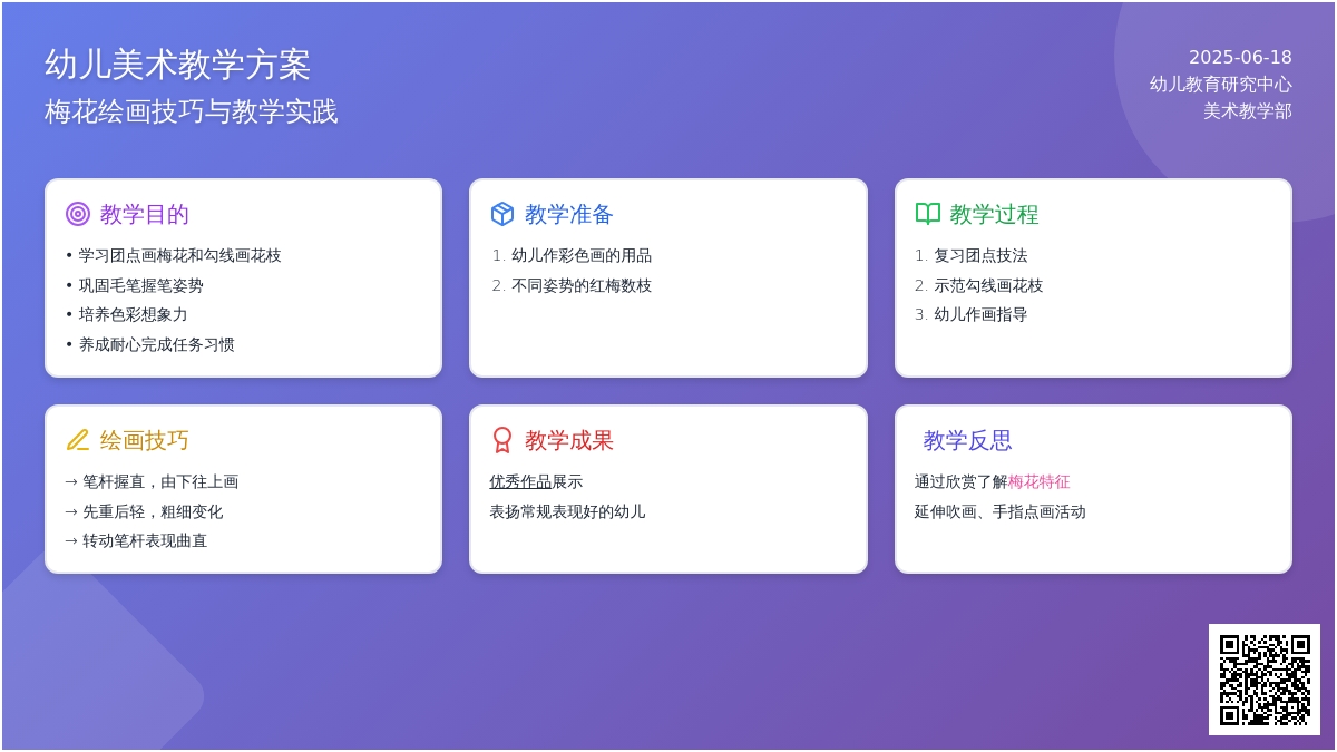 中班美术活动一枝梅花教案反思