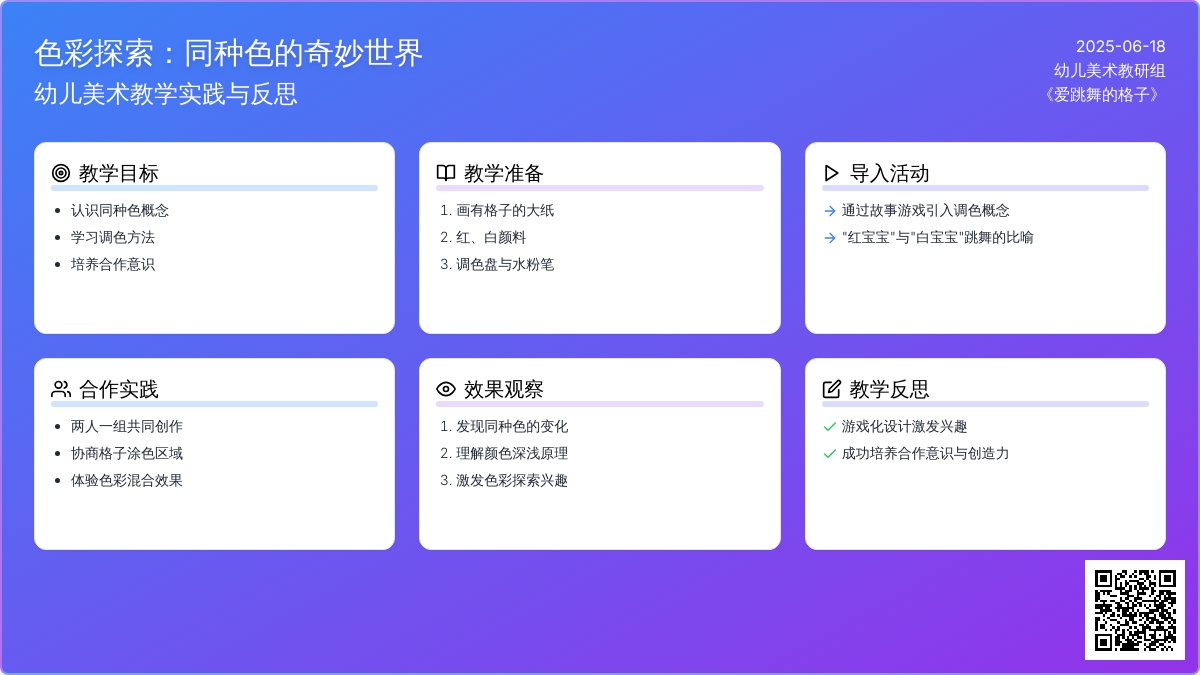 中班美术活动爱跳舞的格子教案反思
