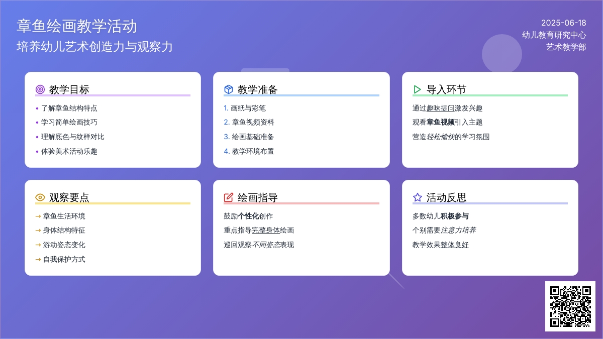中班美术章鱼水母一家亲教案反思