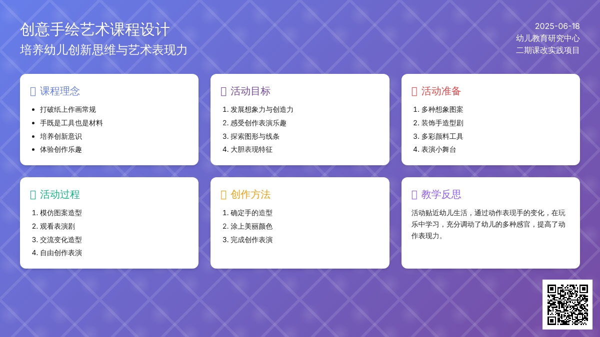 中班美术会变的手教案反思
