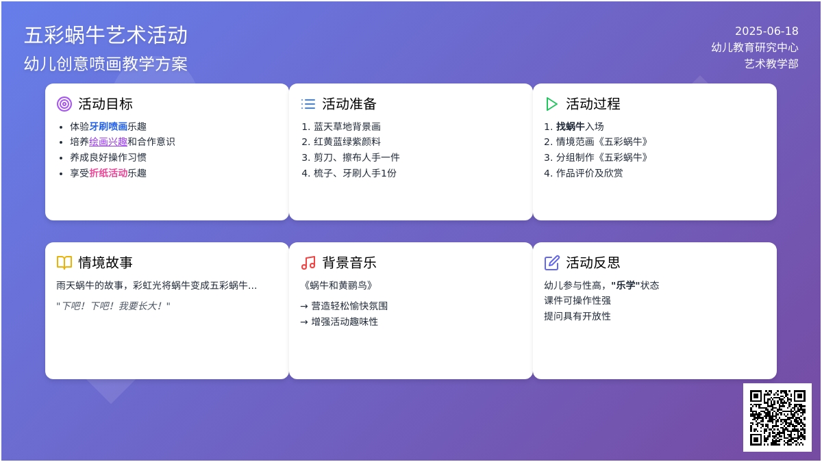 中班美术五彩蜗牛教案反思