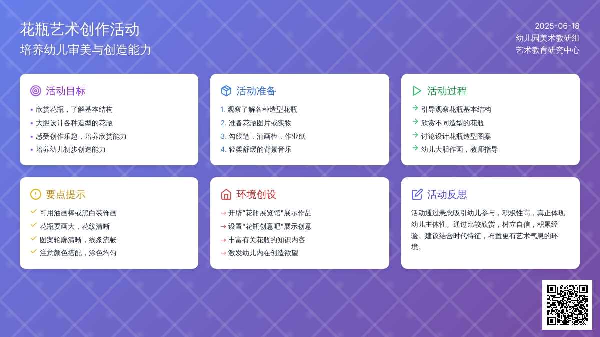 中班美术公开课装饰花瓶教案反思