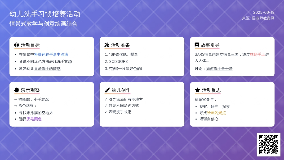 中班美术洗洗小手教案反思