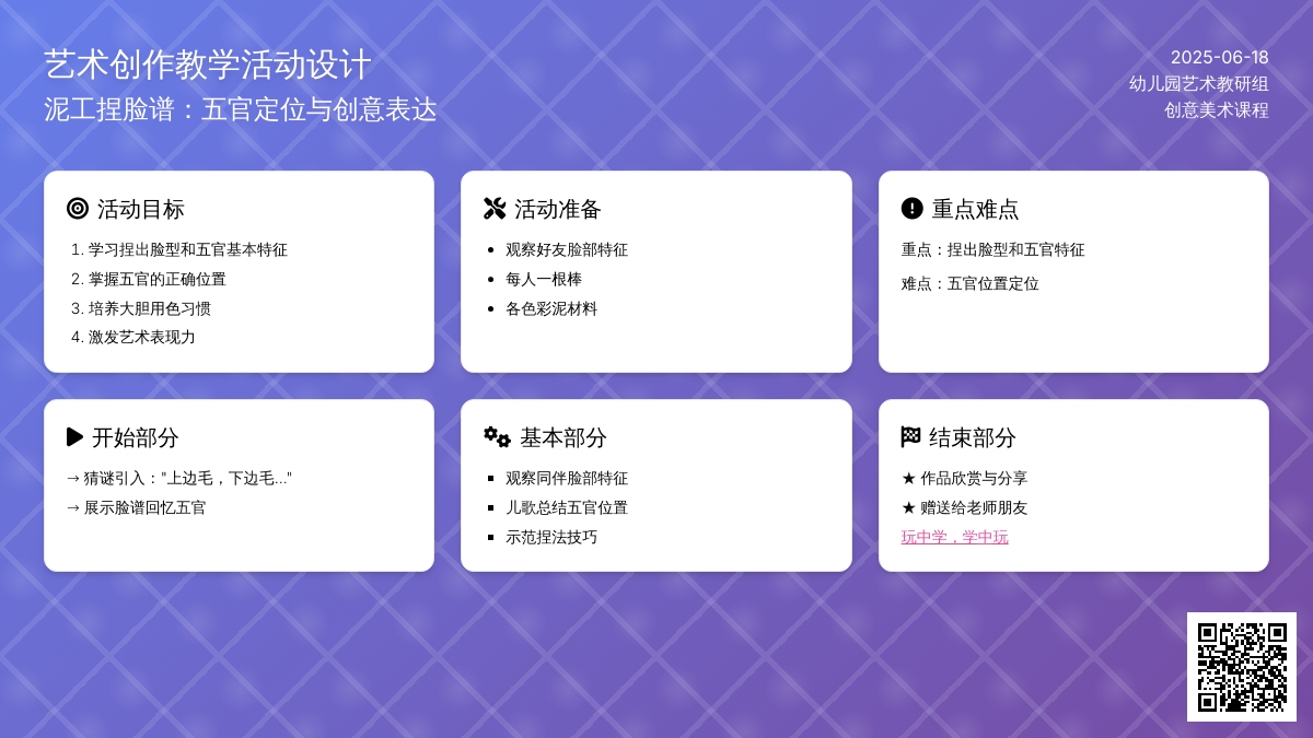 中班美术大家的脸教案反思