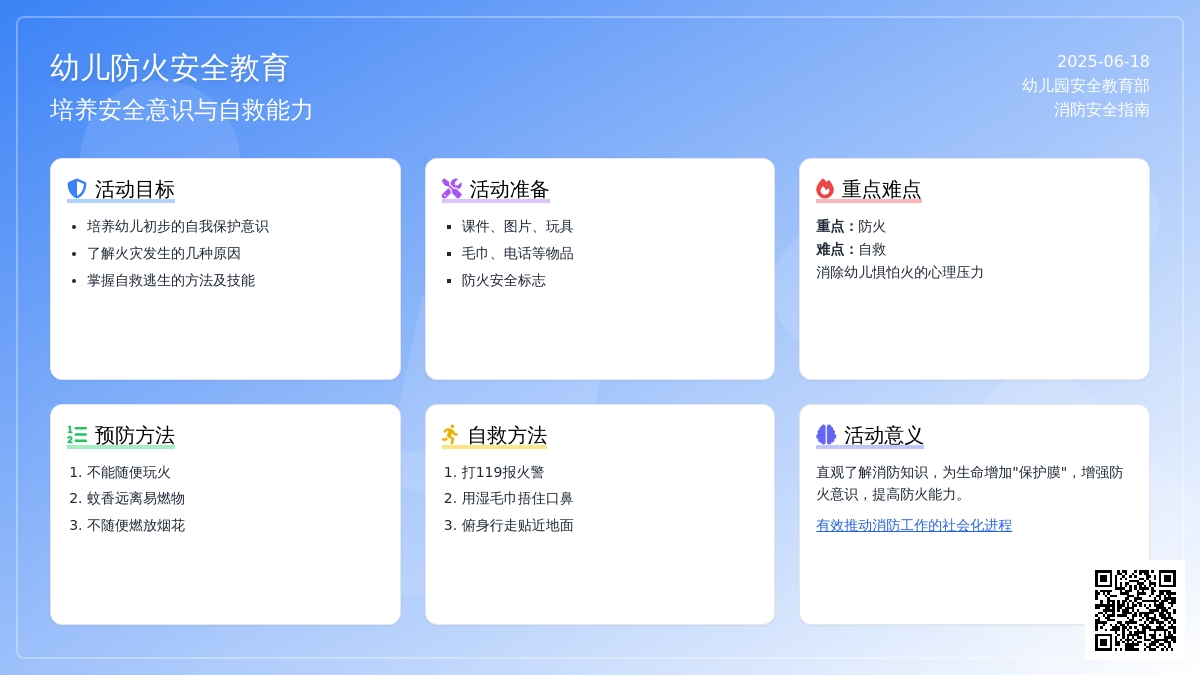 中班安全活动教案：消防教案(附教学反思)