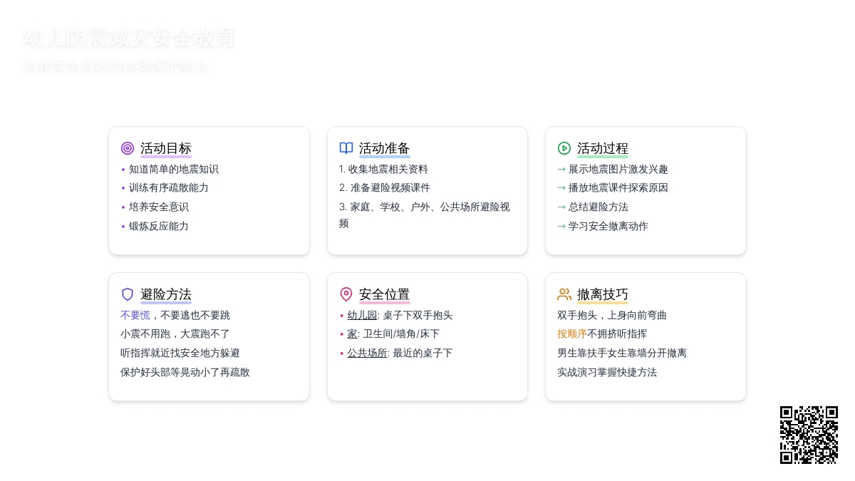 中班安全活动教案：防震教案